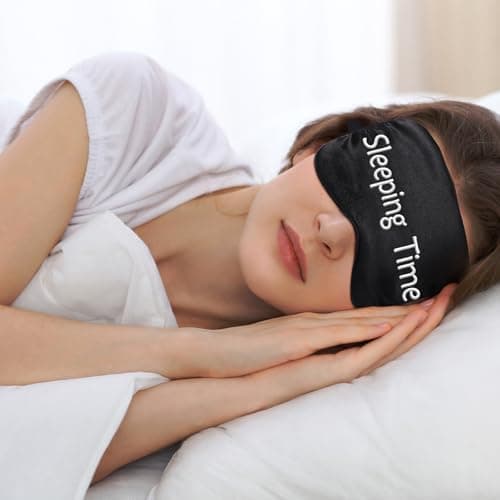 8 Pieces Sleep Mask Silk Eye Mask with Adjustable Strap Soft Blackout Blindfold Eye Cover for Women Men Full Night's Sleep, Travel, Nap, Meditation(Dark Colors)