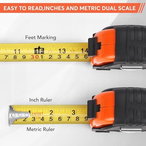 Gifts for Grandpa Papa Birthday Christmas Papa Gifts from Grandkids, Xmas Grandfather Gifts from Granddaughter Grandson, Grandparents Day Gift, Genuine Leather Engraved 25 FT Tape Measure Useful Tools