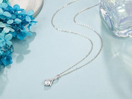 NOREGRET Gift to My Boyfriends Mom Necklace 925 Sterling Silver Necklace Gifts for Boyfriends Mom Mothers Day Gift Birthday Gifts