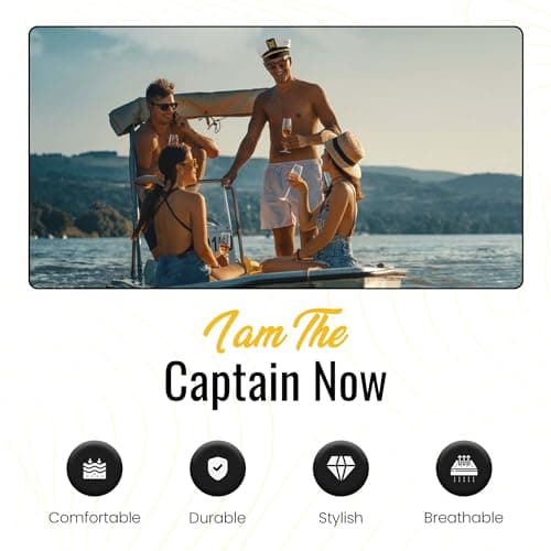 Bachelor Party Captain's Hat, Glasses, Sash Set - Groom To Be Accessories Set Includes Captain's Hat Groom Sunglasses Groom Sash Funny Bridal Shower Groomsman Wedding Gifts Favors Decor Decorations