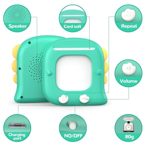 Kidzdo Talking Flashcards for Toddlers, 520 English Sight Words Educational Toy, Pocket Speech Therapy Toys, Autism Sensory Toys for Kids 1-6, Birthday Xmas Gifts for Boys