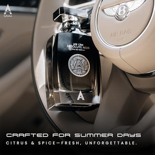 Absolute Noir Eau De Parfum for Men 100Ml 3.4Oz - Luxurious and Long Lasting Fragrances with Top Notes of Bergamot, Lemon, Grapefruit, Pink Pepper - Best Alternative for Absolu Aventus