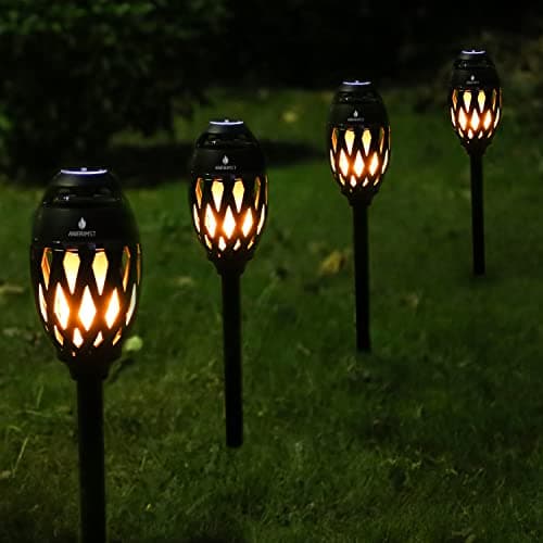 ANERIMST Unique Gifts for Men, Outdoor Bluetooth Speaker Waterproof Wireless with Torch LED Light, Birthday Gift for Boyfriend Him Dad, Cool for Garden, Patio, Outside (Black)