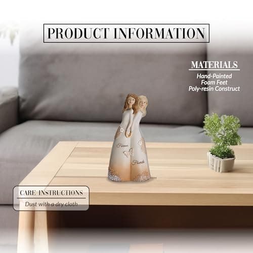 Pavilion Gift Company 19110 Forever Friends Figurine, 5-1/2", White, Rose