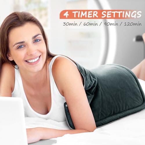 Neck Heating Pad Gifts for Dad, Men, XL Weighted Shoulder Heat Pad, Back Pain Relief Heat Pads, Gifts for Mom, Women and Christmas, Birthday, Mother's Day, Fathers Day Warm Gifts, 23'' x 17''