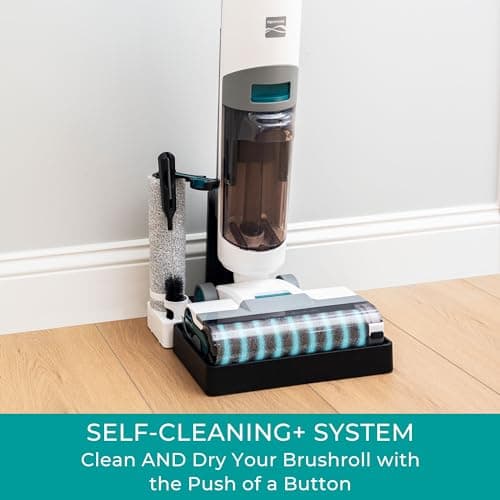 Kenmore HF5010 AquaLite 3-in-1 Cordless Wet Dry Vacuum Hard Floor Cleaner with Automatic Air-Drying, 35mins Runtime & One Edge Self-Cleaning Mop for Multi-Surface and Messes