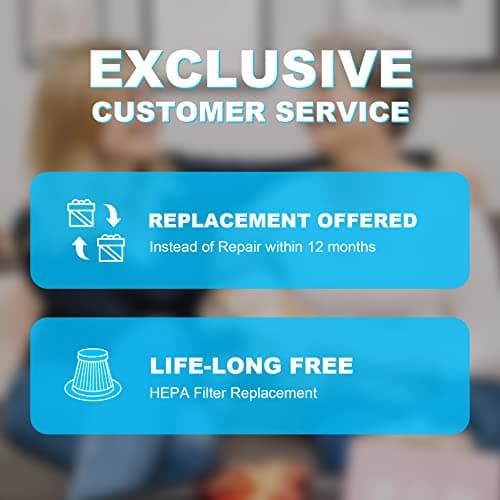 Cordless Car Vacuum Lightweight High Power Handheld Vacuum Cleaner with LED Light, Hand Vacuum for Car Home Office and Pet Hair, BlackBlue