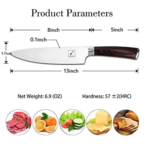 imarku Chef Knife - 8 Inch Home Essentials Sharp Kitchen knife HC Steel Japanese Knife Paring knife, Birthday Gifts for Women/Men, Gifts for Mom/Dad, Kitchen Gadgets with Premium Gift Box