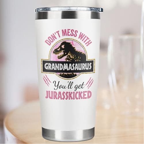 Grandma Gifts - Birthday Gifts for Grandma - Mothers Day, Christmas Gift Ideas for Grandmother from Grandchildren, Granddaughter, Grandson, Grandkids - 20 Oz Stainless Steel Tumbler