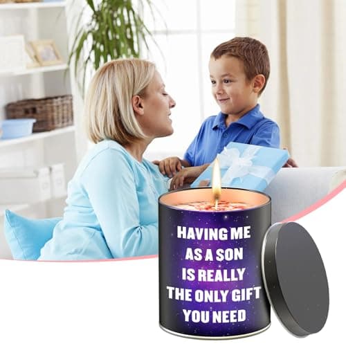 Mothers Day Gifts from Son,Gifts for Mom from Daughter, Son, Kids-Unique Mom Gift Ideas,Mama Candle, Dad Birthday, Gardenia Scented Candles