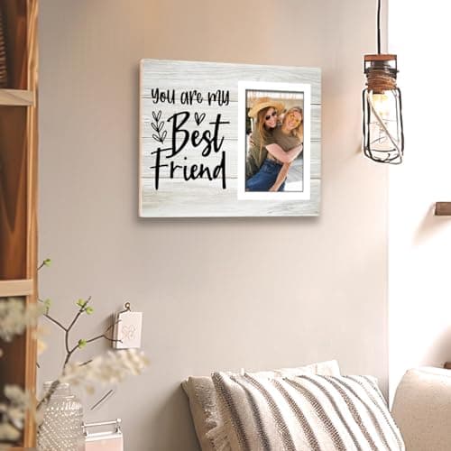 You're My Best Friends Gift Picture Frame, Friend Birthday Gifts for Women, BFF, Best friend, Besties, Long Distance Friendship Gifts for Soul Sisters, Big Sis - 4x6 Inches Wood Photo Frame