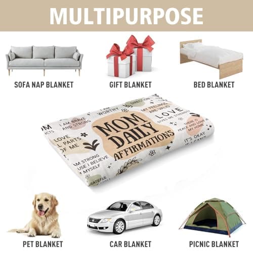 BaubleDazz New Mom Gifts Blankets, Pregnancy Postpartum Gender Reveal First Time Mommy Present, Mothers Day Birthday Gifts for Mom(50"X 60")