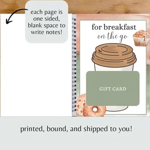 Christmas Gift Card Book - Surprises On Every Page, DIY Spiral-Bound Merry Christmas College Survival Gift Card Book Holder, Greeting Cards Holder for College Student Graduation Gifts (# A)