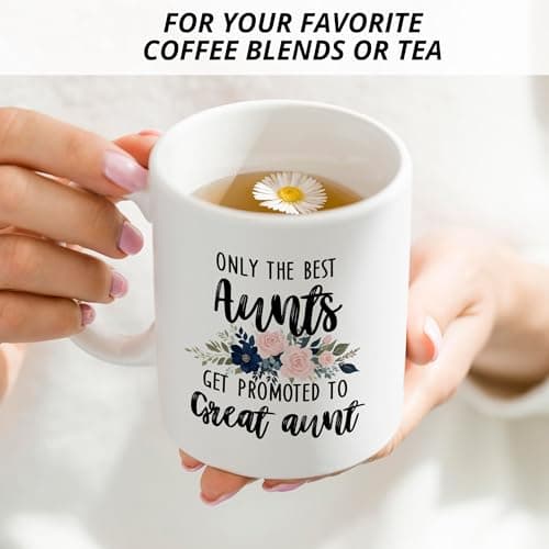 Promoted to Great Aunt Mug, Great Aunt Coffee Cups Ceramic, Great Aunt Coffee Mug, Great Aunt Gifts, Gifts for Great Aunt, Great Aunt Coffee Mug Gifts for Promoted to Great Aunt
