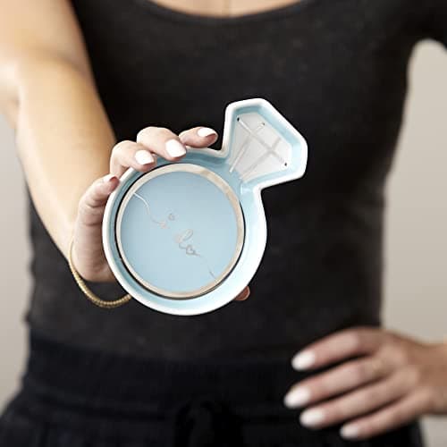 Kate Aspen Diamond Ring Trinket Dish - Jewelry Holder Ring Dish, Engagement Gifts for Couples, Bridal Shower Gifts, Bride to Be or Wedding Ring Dish - Ceramic Something Blue Gift for Bride