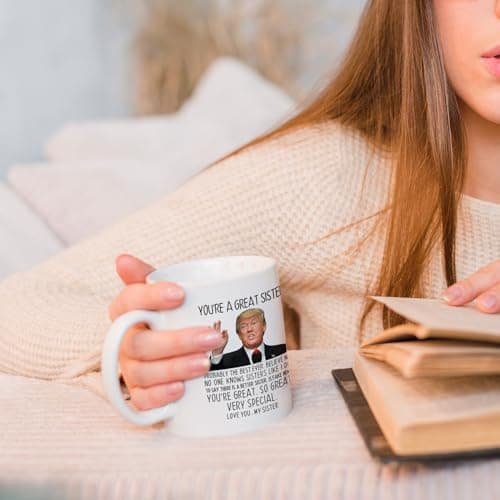 Aurahouse You're A Great Sister Mug, Funny Sister Gifts from Sister Brother, Sister Birthday Gifts, Christmas Gifts, Mothers Day Gifts for Sister-in-law, Soul Sister 11 Oz Cup
