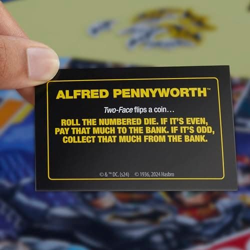 Monopoly Batman Edition Board Game | Monopoly Game for Batman Fans | Ages 8 and Up | 2 to 4 Players | Family Games | Strategy Games for Kids and Adults (Amazon Exclusive)