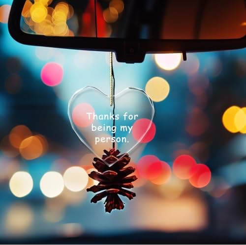 Thanks for Being My Person Gifts,Thank You GITS for Women Appreciation Gift for Friends,Crystal Hanging Ornament