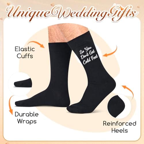 Zmart Wedding Gifts for Men - Father of the Bride Gifts from Bride, Groom Wedding Socks