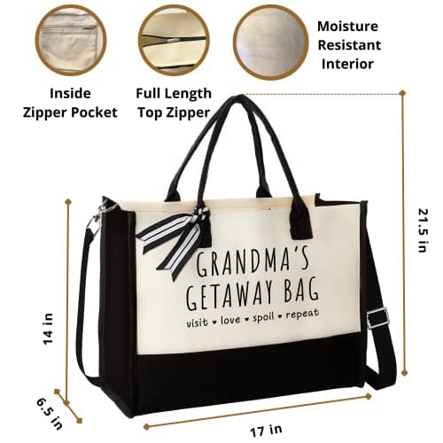 Grandma Gifts - Gifts for Grandma from Grandchildren - Canvas Tote Bag