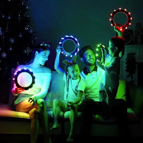 TOSY Flying Ring - 36 RGB Multicolor or 12 Monocolor LEDs, Super Bright, Lost Mode, Auto Light Up, Christmas Stocking Stuffers Gift for Kid/Teen/Boy/Girl, Safe, Waterproof, Pool/Beach/Camping Toy