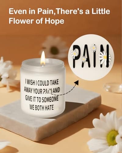 Get Well Soon Gifts for Women Men, Funny Present for Her Him After Surgery, Feel Better Candle Gift for Mom Sick Friends, Recovery, Sympathy, Cancer Comfort, Grieving, Divorce, Thinking of You Gift