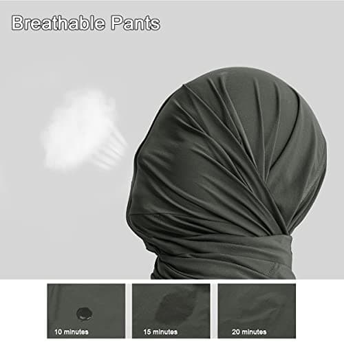 Gash Hao Mens Hiking Convertible Pants Outdoor Waterproof Quick Dry Zip Off Lightweight Fishing Pants