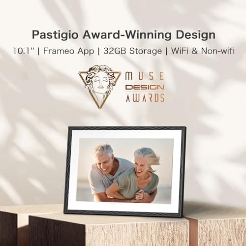 Digital Picture Frame, 10.1'' Frameo Digital Frame Wifi, 32GB Memory, 1280*800 HD Touch Screen Digital Photo Frame, Wall Mountable, Auto-Rotate, Share Instantly, Wedding, Birthday Gifts for Women, Mom