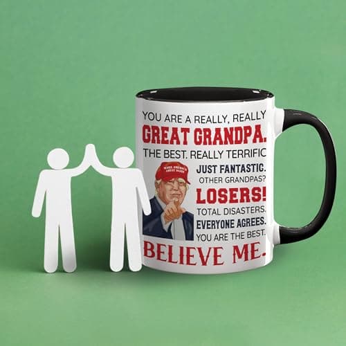 Grandpa Gifts - Grandpa Christmas Gift - Best Grandfather Ever Gifts From Grandchildren - Funny Gift For Grandfather - Father's Day Birthday Christmas Idea - Grandpas Ceramic Mug11 Oz