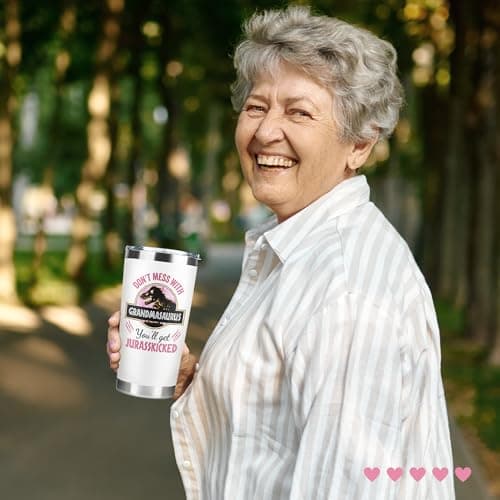 Grandma Gifts - Birthday Gifts for Grandma - Mothers Day, Christmas Gift Ideas for Grandmother from Grandchildren, Granddaughter, Grandson, Grandkids - 20 Oz Stainless Steel Tumbler