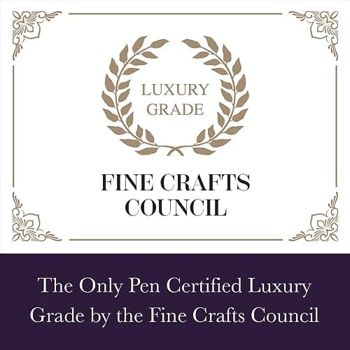 Silver Chrome & 24 Karat Gold | Certified Luxury Grade Rollerball Pen | Nice Gift for Men & Women