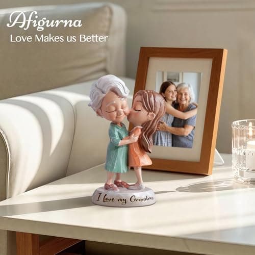 Grandma Birthday Gifts: I Love You Grandma Figurine Gift from Granddaughter - Grandmother Gifts for Mothers' Day - Meaningful Gift for Grandma Nana Gigi Christmas