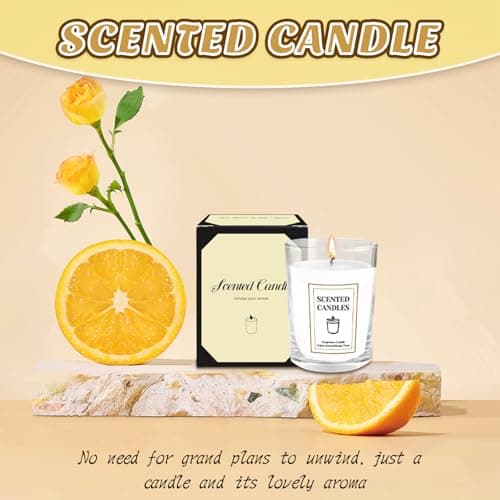 Thank You Gifts for Women, Employee Appreciation Gifts with 16 Oz Glass Cup, Scented Candle, Gift Baskets for Women, Coworker, Teacher, Birthday, Thanksgiving, Christmas, Anniversary (Yellow)