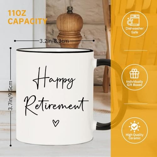 Aurahouse Retirement Gift for Woman Men, Funny Retirement Mug Decorations, Best Retirement Gifts for Women Men 2025, Coworker, Friend, Teacher, Boss, Sisters, Mom, Retired Gifts Not My Problem Anymore