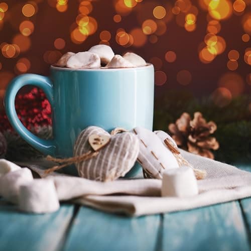 Hot Cocoa Bar Kit by Happy Packs, Includes Hot Cocoa Mix, Mini Marshmallows, Crushed Peppermint Candy, Chocolate Chips, White Chocolate Chips & Christmas Sprinkles, Premium Hot Chocolate Gift Sets