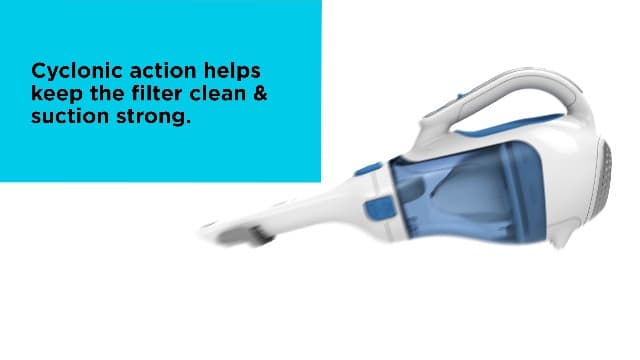 BLACK+DECKER dustbuster Handheld Vacuum, Cordless Car Vacuum Portable 12V, with Rotating and Extendable Nozzle (HHVI320JR02)