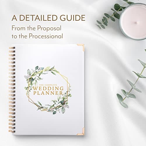 Your Perfect Day Wedding Planner Book and Organizer - Wedding Planner Book - Bridal Planning Binder with Countdown Calendar - Bride Gifts - (FLORAL)