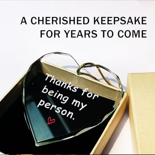 Thanks for Being My Person Gifts,Thank You GITS for Women Appreciation Gift for Friends,Crystal Hanging Ornament