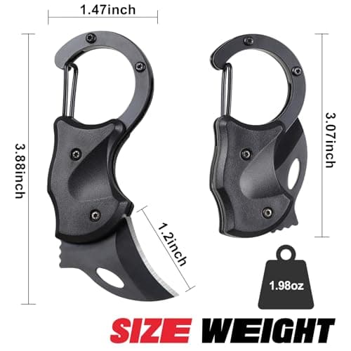 ZAVIT Gifts for Men Brother, Small Pocket Knife for Men, Christmas Stocking Stuffers, Self Defense Keychain, Box Cutter EDC Gadgets for Husband Him, Unique Gifts ldea for Camping Fishing Hiking