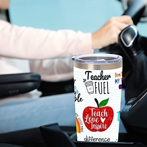 MFGNEH Teacher Gifts,Teacher Appreciation Gifts,Teachers Christmas Birthday Gift from Students,Back to School Gift for Women,20oz Stainless Steel Tumbler Cup