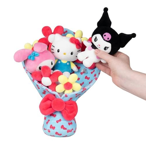 Jazwares Hello Kitty and Friends - 12-inch Plush Celebration Bouquet - 9 Plush Included - Officially Licensed Sanrio Product from