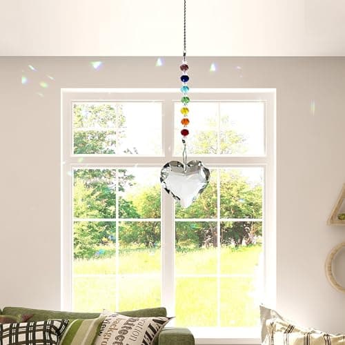 Birthday Gifts for Women Friendship, New Beginning Gifts for Her Friends Coworkers Her Wife Mom Daughter Sister Aunt Heart Crystals Suncacther