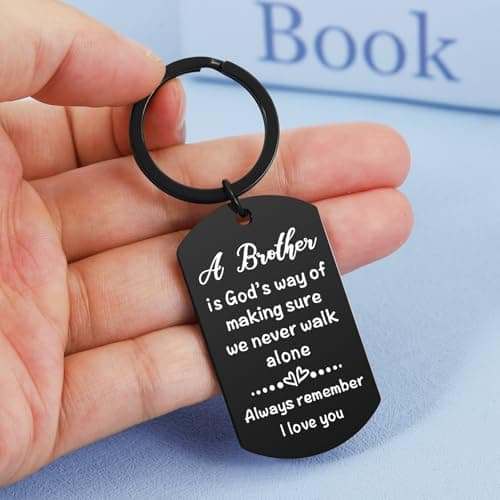 Gifts for Brother from Sister, Brother Birthday gifts, Remember I Love You Gift Keychain for Birthday Christmas Graduation