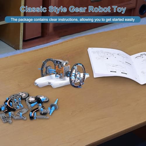 Toys for Ages 8-13,12 in 1 Stem Project Solar Robot Toy for 10 Years Old Autism Boy,Science Kits for Kids Age 8-14,Building Gear Toy Christmas Birthday Gift Idea for Boy Age 8 9 10 11 12 13 14