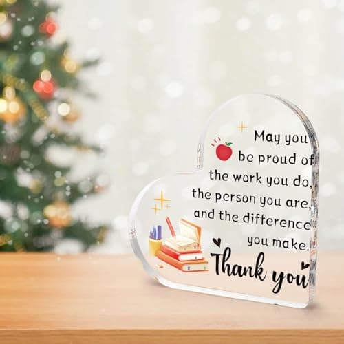 Teacher Gifts for Women,End of Year Teacher Gifts,Teacher Appreciation Gifts,Teacher Christmas Gifts,Thank You Teacher Valentines Gift,Teacher Gifts from Student Desk Home Office Decor
