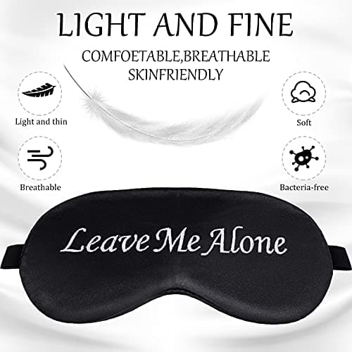 8 Pieces Sleep Mask Silk Eye Mask with Adjustable Strap Soft Blackout Blindfold Eye Cover for Women Men Full Night's Sleep, Travel, Nap, Meditation(Dark Colors)
