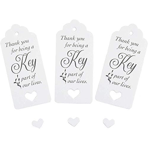 50 Sets Vintage Key Bottle Openers, Wedding Favor Souvenir Gift for Guests with Escort Card Thank You Tag Pillow Box and Satin Ribbon (Gold)