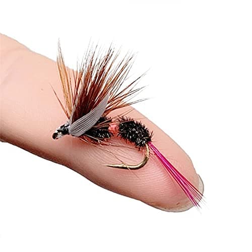 Handmade Fly Fishing Kit, 50/114 Pcs with Dry/Wet Flies, Streamers, Fly Assortment for Trout & Bass Fishing - 50 Pcs/Set, 6 Mixed Styles