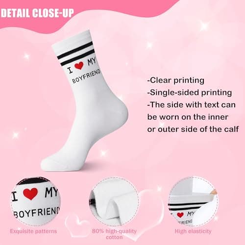 Moyel Funny Socks Couple Gifts for Him and Her Boyfriend Girlfriend on Anniversary Birthday