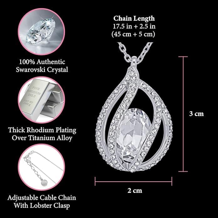 TRYNDI Necklace - Gifts for Wife from Husband: Christmas, Anniversary, Birthday Ideas; Romantic Gifts for Her